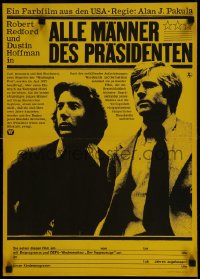 9t458 ALL THE PRESIDENT'S MEN East German 16x23 1977 Hoffman & Redford, different image!
