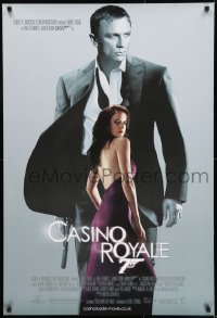 9t046 CASINO ROYALE DS English 1sh 2006 Daniel Craig as James Bond & sexy Eva Green as Vesper Lynd!