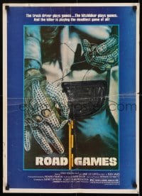 9t065 ROAD GAMES Lebanese 1981 the killer is playing the deadliest game of all, sexy horror art!