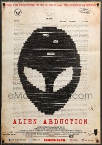 9t023 ALIEN ABDUCTION advance Middle Eastern poster 2014 Katherine Sigismund, alien head image!