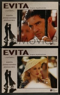 9w040 EVITA 8 German LCs 1996 Madonna as Eva Peron, Antonio Banderas, Alan Parker, Oliver Stone!
