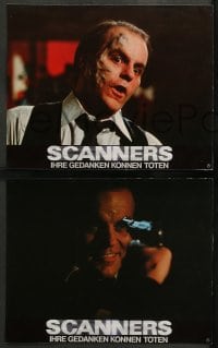 9w029 SCANNERS 16 German LCs 1981 David Cronenberg, in 20 seconds your head explodes, Stephen Lack!