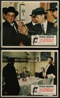 9w019 VALACHI PAPERS 5 Mexican LCs 1972 directed by Terence Young, Charles Bronson in the mob!