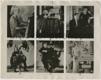 9x020 BETTE DAVIS/PAUL MUNI/EDWARD G. ROBINSON deluxe 11x14 still 1937 playing musical instruments!