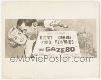 9x073 GAZEBO deluxe 11.25x14 still 1960 art of Glenn Ford & Debbie Reynolds on the 24-sheet!