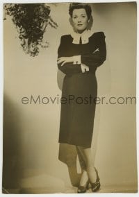 9x102 JANE WYMAN deluxe 8x11.25 still 1940s leaning against wall with her arms crossed!