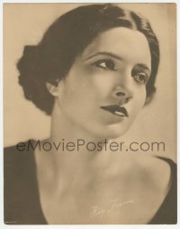 9x112 KAY FRANCIS deluxe 11x14 still 1920s beautiful young portrait with facsimile signature!