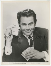 9x158 MR. SOFT TOUCH 11x14.25 still 1949 great portrait of gambler Glenn Ford holding four aces!