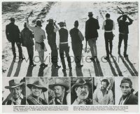 9x201 WILD BUNCH deluxe 10.75x13 still 1969 portraits of the top six stars + great group photo!