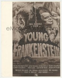 9x206 YOUNG FRANKENSTEIN deluxe 11x14 still 1974 Alvin art of Gene Wilder & Peter Boyle on the 1sh!