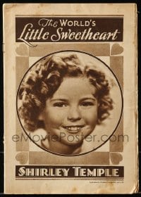 9x323 SHIRLEY TEMPLE English magazine supplement 1936 World's Little Sweetheart, Women's Companion