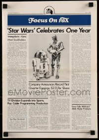 9x335 FOCUS ON FOX magazine May 1978 Star Wars celebrates one year, C-3PO & R2-D2, ultra rare!