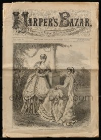 9x336 HARPER'S BAZAAR magazine September 19, 1868 a repository of fashion, pleasure & instruction!