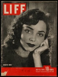 9x342 LIFE MAGAZINE magazine July 24, 1944 cover portrait of Jennifer Jones by Philippe Halsman!