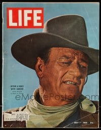 9x347 LIFE MAGAZINE magazine May 7, 1965 John Wayne is back in action after a bout with cancer!