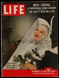 9x345 LIFE MAGAZINE magazine November 23, 1959 Mary Martin's wedding scene in The Sound of Music!