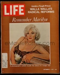 9x354 LIFE MAGAZINE magazine September 8, 1972 Marilyn Monroe, photo exhibit of the tragic star!