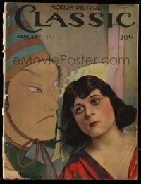 9x394 MOTION PICTURE CLASSIC magazine Jan 1921 great cover art of Theda Bara by Leo Sielke Jr.!