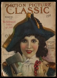 9x401 MOTION PICTURE CLASSIC magazine March 1929 great cover art of Olive Borden by Don Reed!