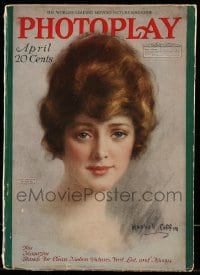 9x420 PHOTOPLAY magazine April 1918 cover art of pretty Elsie Ferguson by Haskel Coffin!