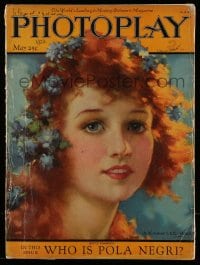 9x433 PHOTOPLAY magazine May 1922 great cover art of Betty Compson by J. Knowles Hare!