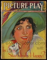 9x457 PICTURE PLAY magazine February 1928 great cover art of Olive Borden by Modest Stein!