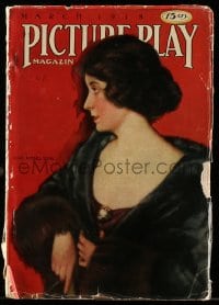 9x448 PICTURE PLAY magazine March 1918 cover art of Clara Kimball Young, How To Be Naughty!