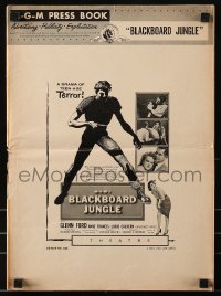 9x562 BLACKBOARD JUNGLE pressbook 1955 Richard Brooks classic, Glenn Ford, Anne Francis, Calhern
