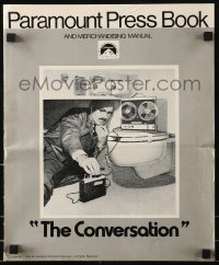 9x607 CONVERSATION pressbook 1974 Gene Hackman is an invader of privacy, Francis Ford Coppola