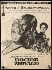 9x631 DOCTOR ZHIVAGO pressbook 1967 Omar Sharif, Julie Christie, David Lean English epic!