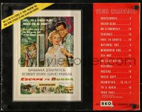 9x645 ESCAPE TO BURMA pressbook 1955 Robert Ryan & Barbara Stanwyck in the jungle!
