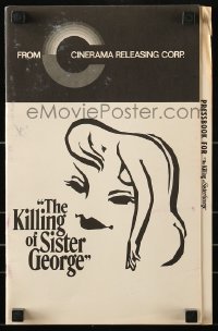 9x739 KILLING OF SISTER GEORGE pressbook 1969 Susannah York in lesbian triangle, Robert Aldrich