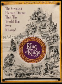 9x742 KING OF KINGS pressbook 1961 Nicholas Ray Biblical epic, Jeffrey Hunter as Jesus!