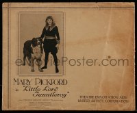 9x761 LITTLE LORD FAUNTLEROY pressbook bag 1921 tiny Mary Pickford dressed as a boy with her dog!