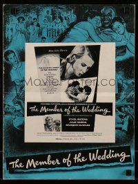 9x781 MEMBER OF THE WEDDING pressbook 1953 Julie Harris becomes a woman in the middle of a kiss!