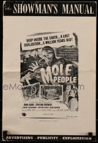 9x793 MOLE PEOPLE pressbook 1956 from a lost age, horror crawls from the depths of the Earth!