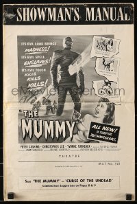 9x800 MUMMY pressbook 1959 Terence Fisher Hammer horror, Christopher Lee as the monster!