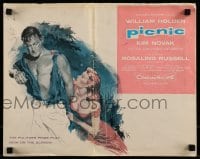 9x837 PICNIC pressbook 1956 great artwork of William Holden & Kim Novak!