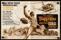 9x925 TARZAN & THE VALLEY OF GOLD pressbook 1966 art of Henry throwing grenade at helicopter!