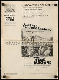 9x940 TIME MACHINE pressbook 1960 H.G. Wells, George Pal, great sci-fi images & art!