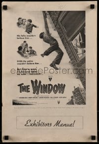 9x984 WINDOW pressbook 1949 Bobby Driscoll is alone with terror at the window, great noir images!