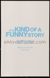 9x244 IT'S KIND OF A FUNNY STORY For Your Consideration 5.5x8.5 script 2010 by Fleck & Boden!