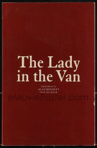 9x252 LADY IN THE VAN For Your Consideration 5.5x8.5 script 2015 screenplay by Alan Bennett!