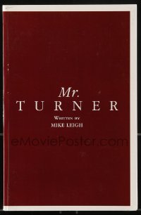 9x263 MR. TURNER For Your Consideration 5.5x8.5 script 2014 screenplay by Mike Leigh!