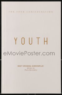 9x287 YOUTH For Your Consideration 5.5x8.5 script 2015 screenplay by director Paolo Sorrentino!