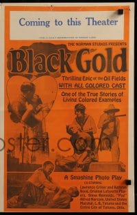 9x559 BLACK GOLD pressbook 1927 exact full-size image of the 14x22 window card!