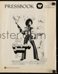 9x597 CLEOPATRA JONES pressbook 1973 dynamite Tamara Dobson is the hottest super agent ever!