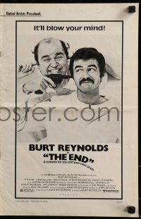 9x641 END pressbook 1978 Burt Reynolds & Dom DeLuise, death is a pie in the face from god!