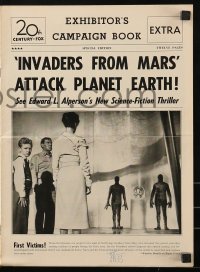 9x724 INVADERS FROM MARS pressbook 1953 classic sci-fi, includes full-color comic strip herald!