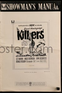 9x738 KILLERS pressbook 1964 Don Siegel, Hemingway, Lee Marvin, sexy full-length Angie Dickinson!